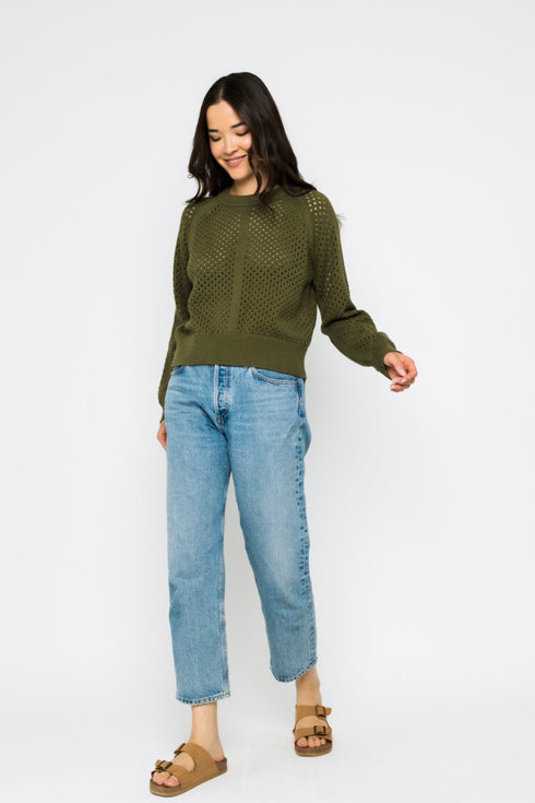 Ellie-Pointelle Pullover